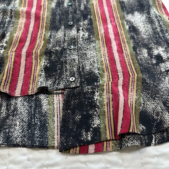 Artelier 100% Silk Nicole Miller Women's Blouse Multicolored Print - Picture 6 of 13